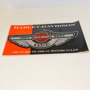 Vintage 2003 100 Year Anniversary Harley Davidson Top Rocker Back Patch New !!!